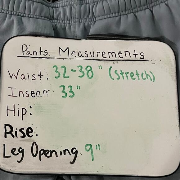 Vintage y2k Nike Men's L therma fit grey Wide Leg Baggy Sweatpants synch ankles - Picture 9 of 9